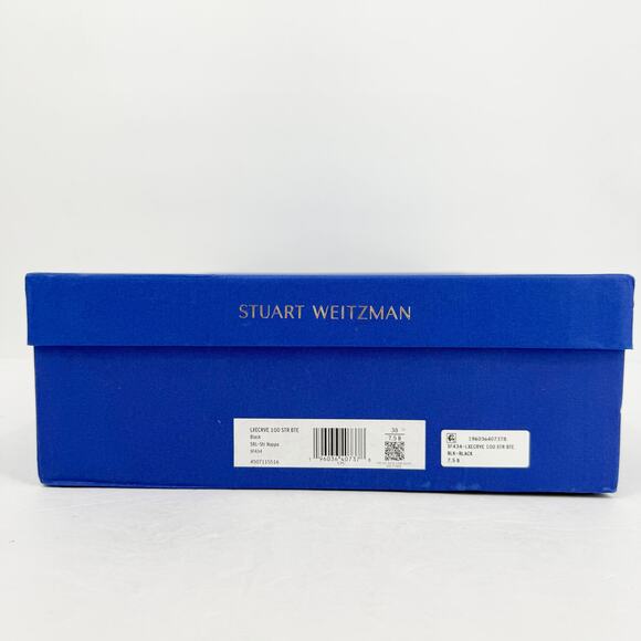 Stuart Weitzman Womens Luxecurve 100 Stretch Bootie Size 7.5 Black Leather NIB - Picture 11 of 12